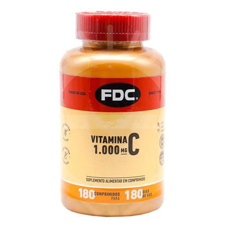 Suplemento Alimentar em Comprimidos FDC - Vitamina C 1000 mg  Film Coated - 180...
