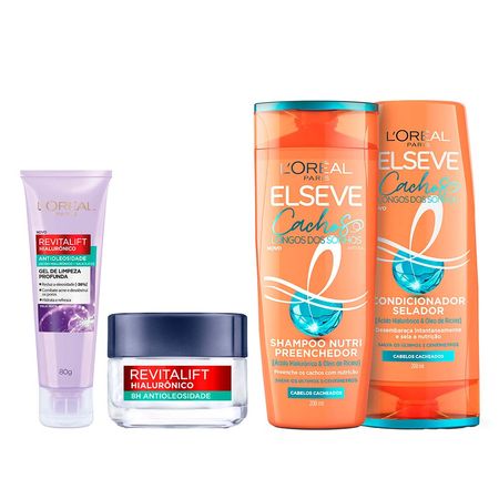 L’Oréal-Paris-Kit-–-Gel-de-Limpeza-Facial-Profunda-Antioleosidade-+-Gel-Creme-Facial-Antioleosidade-+-Shampoo-e-Condicionador-Elseve-Cachos-Kit--1