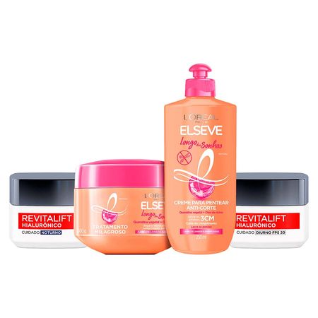 L’Oréal-Paris-Kit-–-Revitalift-Hialurônico-Diurno-FPS20-+-Noturno-+-Creme-de-Tratamento-Longo-dos-Sonhos-+-Creme-de-Pentear-Kit--1