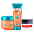 L’Oréal Paris Antioleosidade + Cachos dos Sonhos Kit – Gel Creme Hidratante + Creme de Tratamento + Creme Noturno Kit