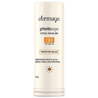 Protetor Solar Dermage Photoage Stick FPS99 - 12g Menor preço em Protetor Solar Dermage Photoage Stick FPS99 - 12g