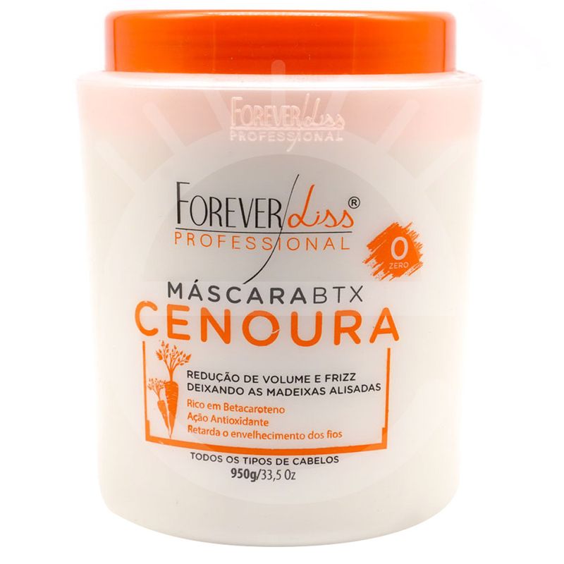 Máscara Redutora De Volume Forever Liss Btx De Cenoura Época