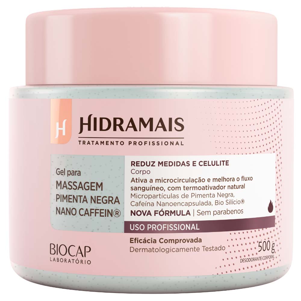 Gel para massagem Hidramais Pimenta Negra Caffein - Época Cosméticos