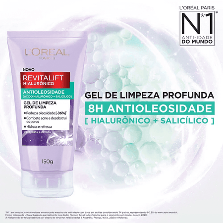 L’Oréal-Paris-Kit-–-Gel-de-Limpeza-150g-+-Gel-Creme-50ml-+-Sérum-Preenchedor-30ml-+-Protetor-Solar-Fluido-com-Cor-FPS60---Média-Kit--2