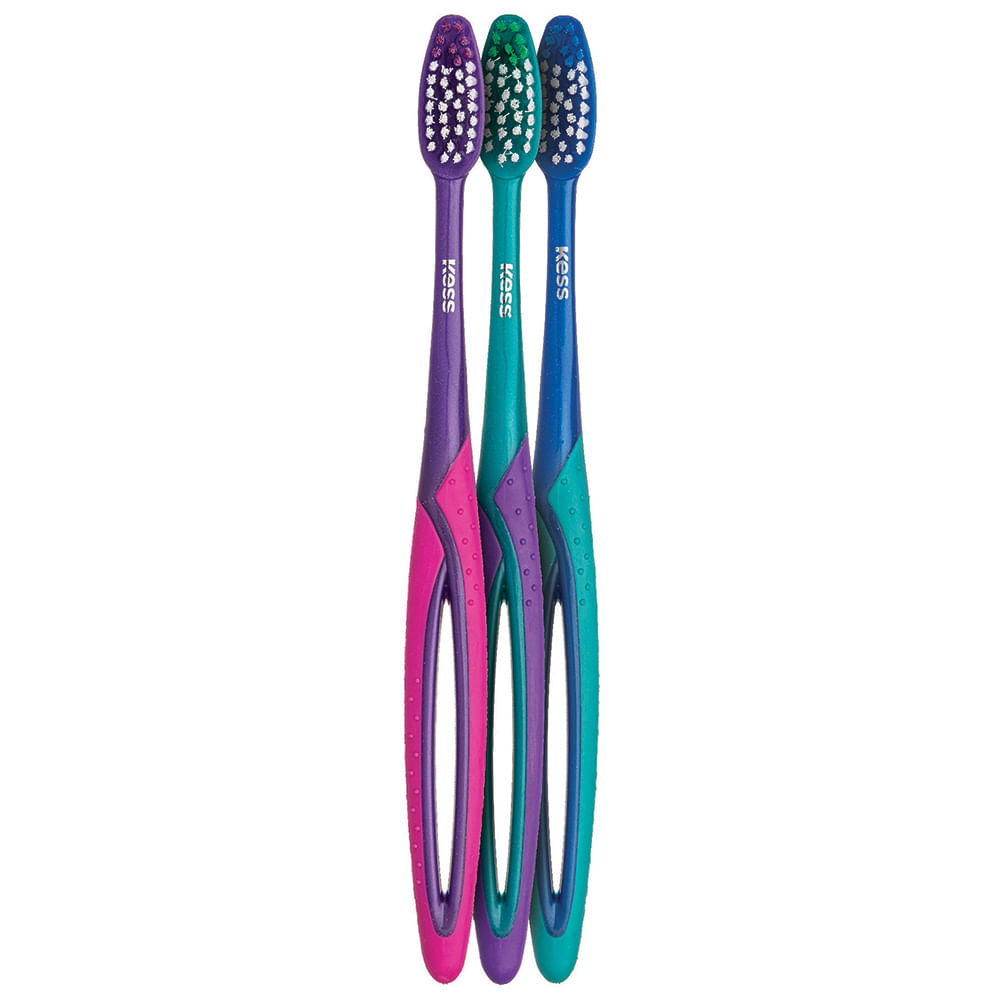 Kit Kess Basic Plus Com Três Escovas