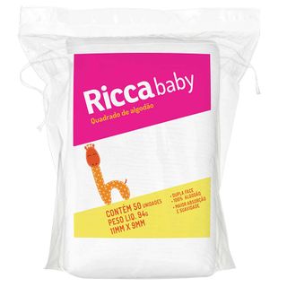 Quadrados De Algodão  50un Ricca Baby