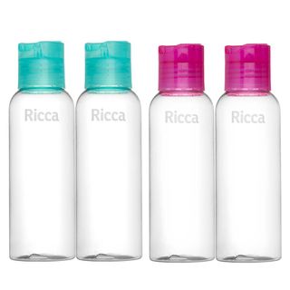 Kit de viagem Ricca com 2 Frascos Disk Top