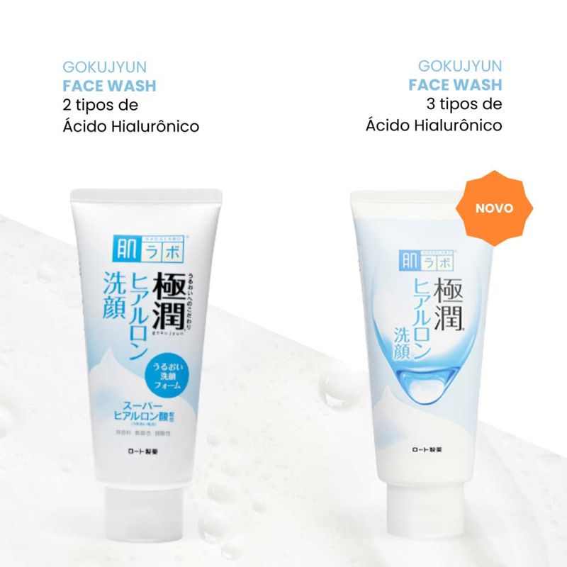 Gokujyun Face Wash - Sabonete Hidratante Facial com Ácido Hialurônico 100g, Hada Labo