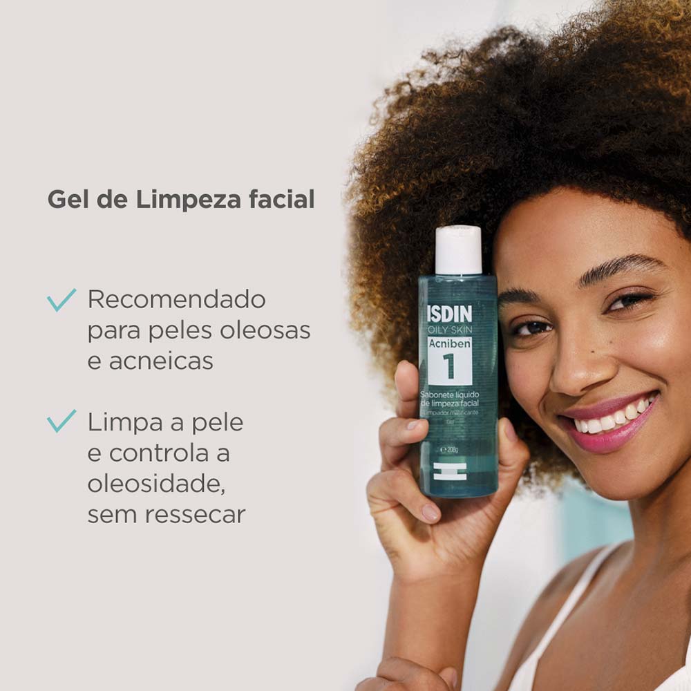 Sabonete Facial pele Oleosa ISDIN - Acniben