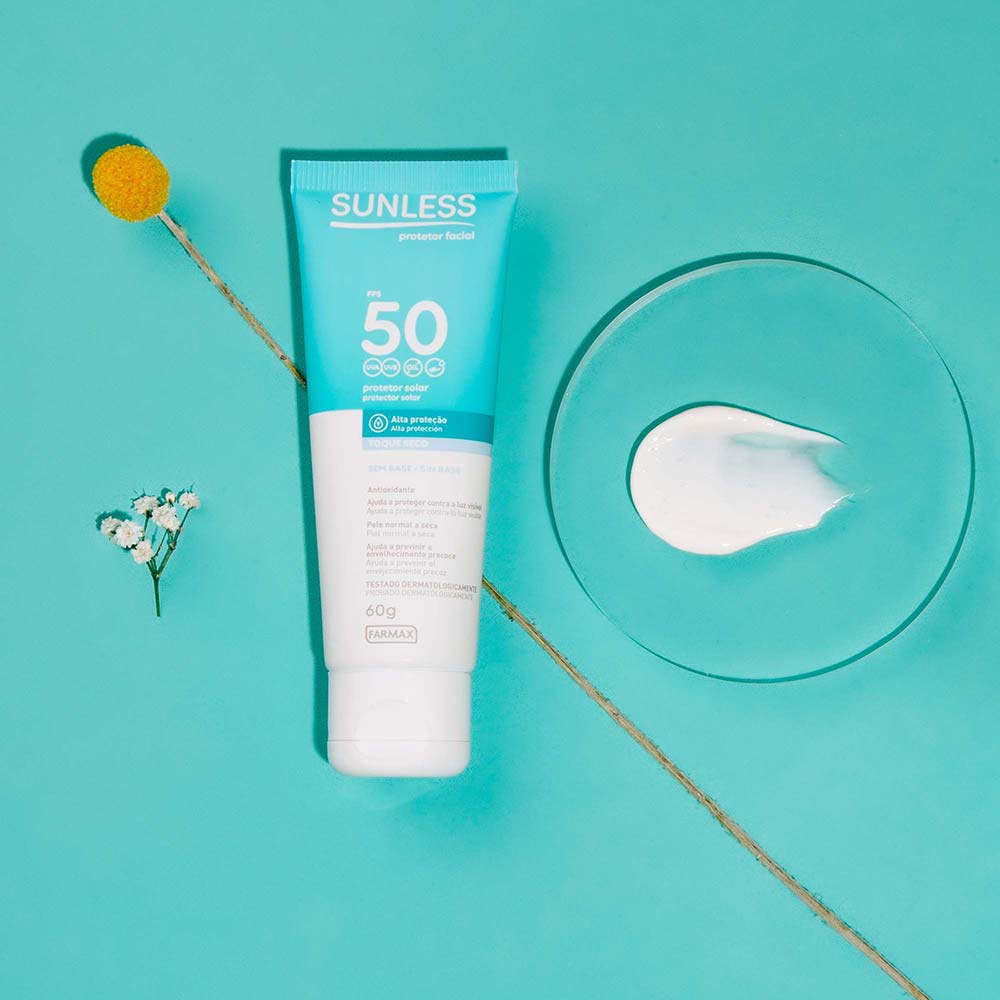Protetor Solar Facial FPS 50 Sunless