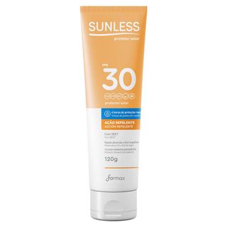 Protetor Solar FPS 30 Sunless - com ação Repelente - 120g Menor preço em Protetor Solar FPS 30 Sunless - com ação Repelente - 120g