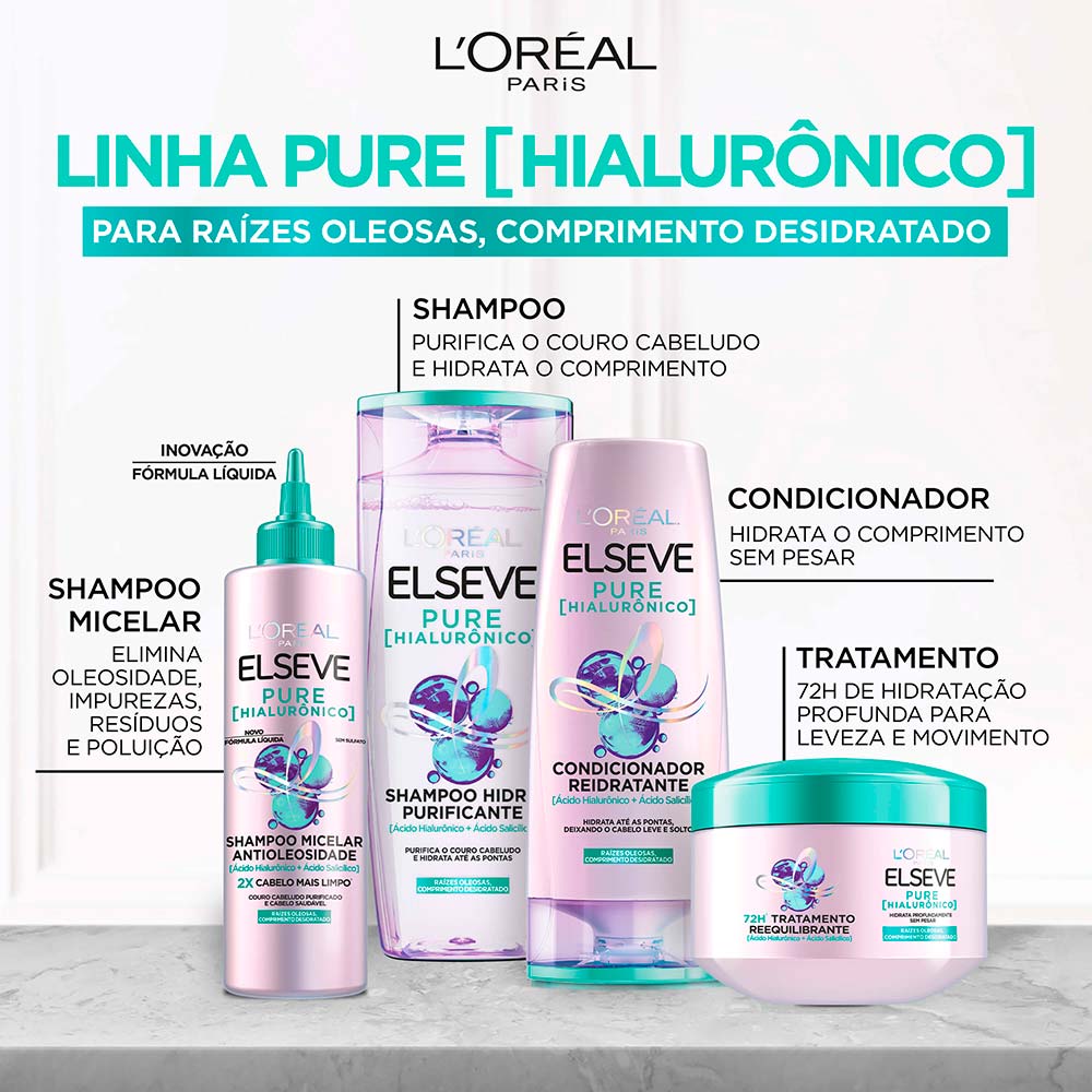 Creme de Tratamento L'Oréal Paris Elseve Pure Hialurônico