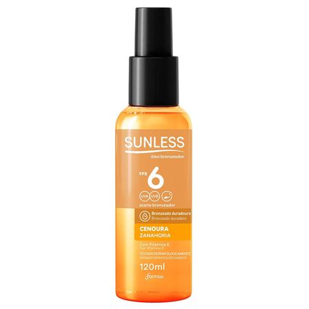 Óleo-Bronzeador-Sunless-FPS-6--Cenoura-120ml--1