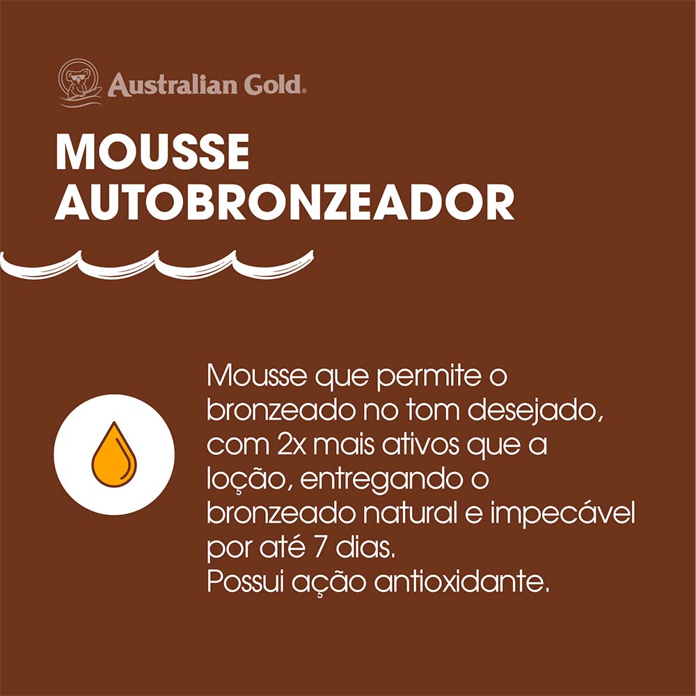 Mousse Autobronzeador Australian Gold Kakadu Bronzer