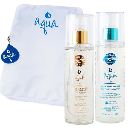 Parafina-Bronze-Kit-–-Água-Aceleradora-de-Bronzeado-200ml-+-Água-Hidratante-200ml-+-Necessaire-Aqua-Kit--1