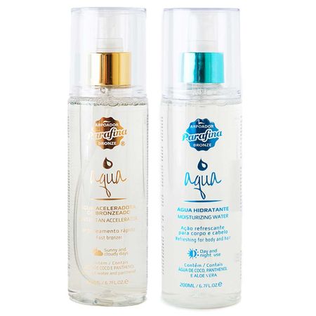 Parafina-Bronze-Kit-–-Água-Aceleradora-de-Bronzeado-200ml-+-Água-Hidratante-200ml-+-Necessaire-Aqua-Kit--2