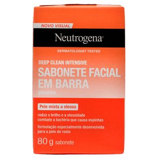 Sabonete Facial Neutrogena Deep Clean - 80g Menor preço em Sabonete Facial Neutrogena Deep Clean - 80g