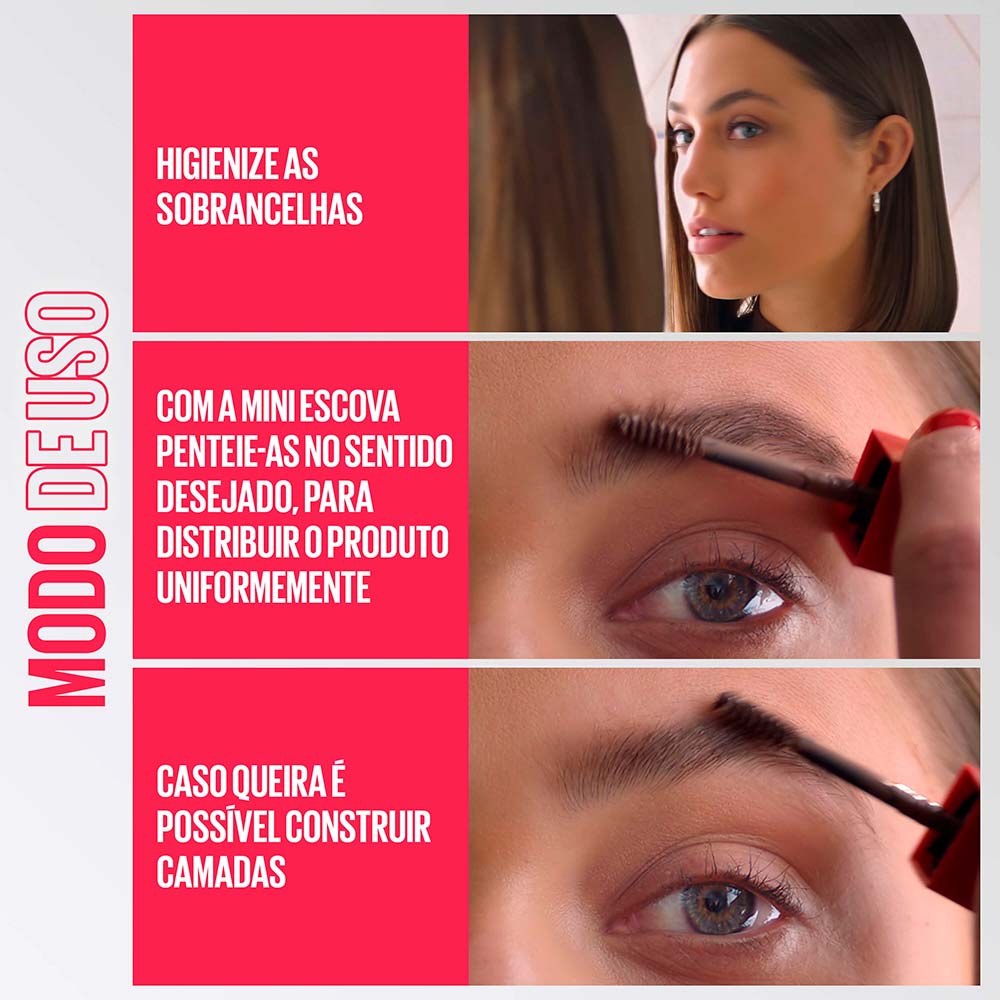 Gel de Sobrancelha Maybelline NY Tattoo Brow 3 Dias