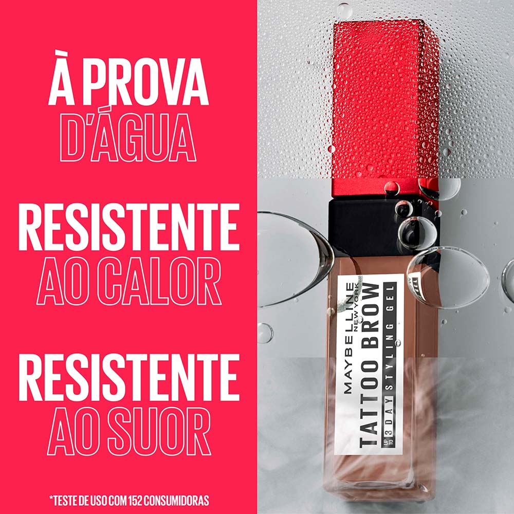 Gel de Sobrancelha Maybelline NY Tattoo Brow 3 Dias