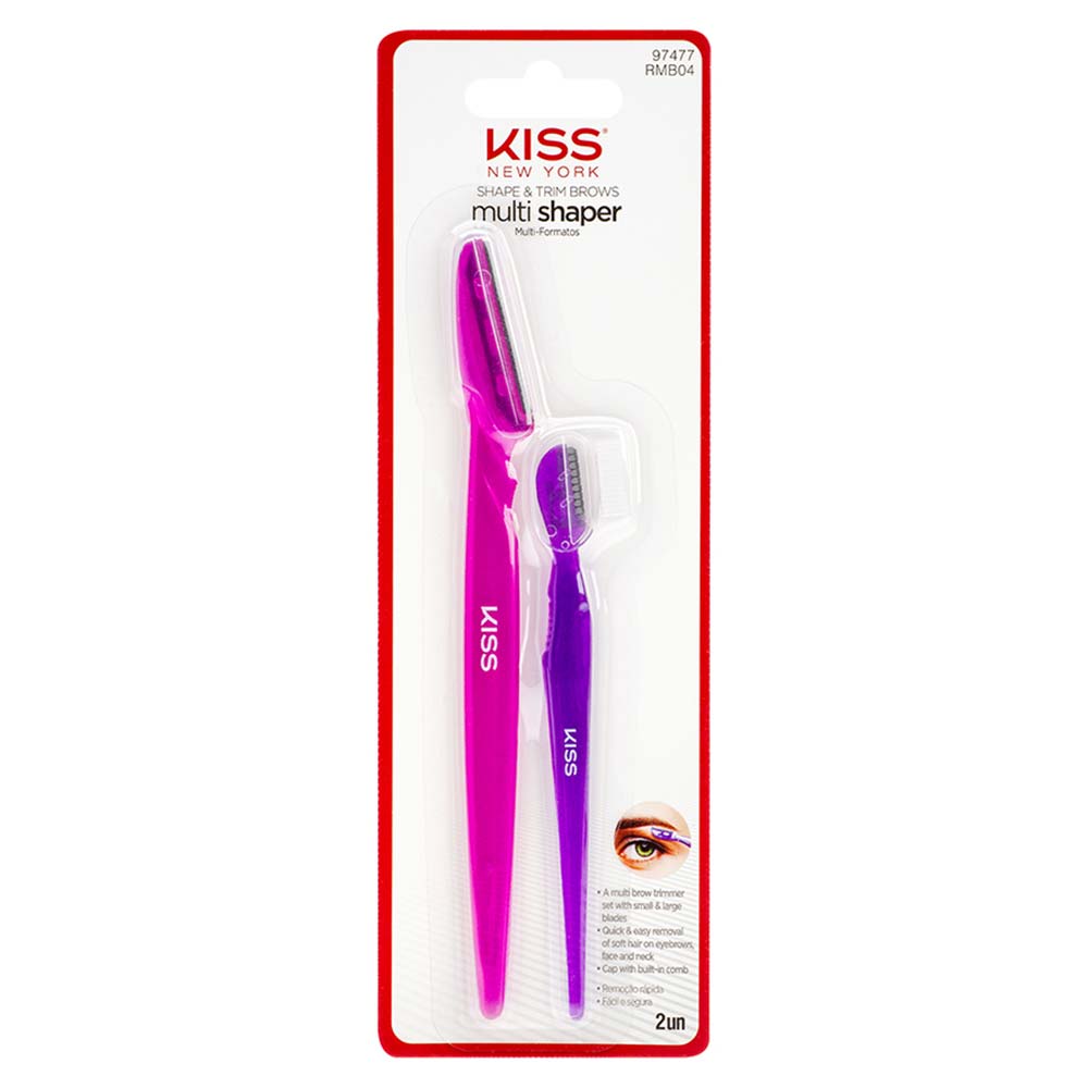 Kiss NY Combo Multi-Formatos Kit – Navalha Lâmina Curta + Lâmina Longa