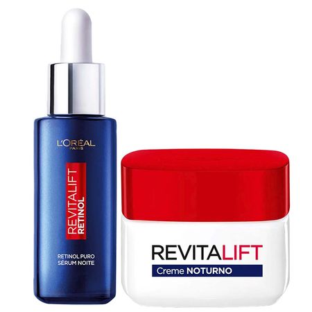 L’Oréal-Paris-Revitalift-Kit-–-Sérum-Facial-Antirrugas-Noturno-Retinol-30ml-+-Creme-Facial-Anti-Idade-Noturno-Pro-Retinol-49g-Kit--1