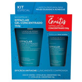 La Roche-Posay Kit – Gel de Limpeza Facial Effaclar Concentrado 150g + 50g Menor preço em La Roche-Posay Kit – Gel de Limpeza Facial Effaclar Concentrado 150g + 50g