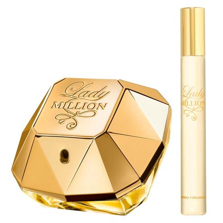 Paco Rabanne Lady Million Kit Perfume Feminino + Perfume Travel Size EDP -...