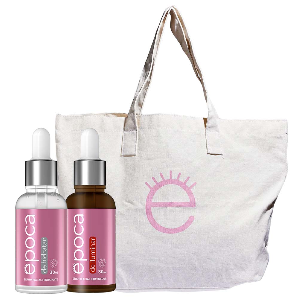 Época by Dermage Kit – Época de Hidratar 30ml + Época de Iluminar 30ml + Ecobag Época Cosméticos