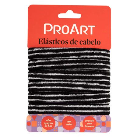 Elásticos-de-Cabelo-Sem-Metal-Proart-com-Fios-Pratas-6Un--2