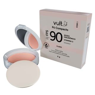 Pó Compacto Facial Vult FPS90 Menor preço em Pó Compacto Facial Vult FPS90