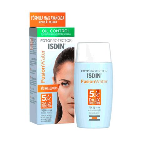 Isdin-Kit-–-Protetor-Solar-Facial-Fusion-Water-5-Stars-FPS60-50ml-+-Protetor-Solar-e-Bronzeador-Corporal-HydroOil-FPS30-200ml-Kit--2