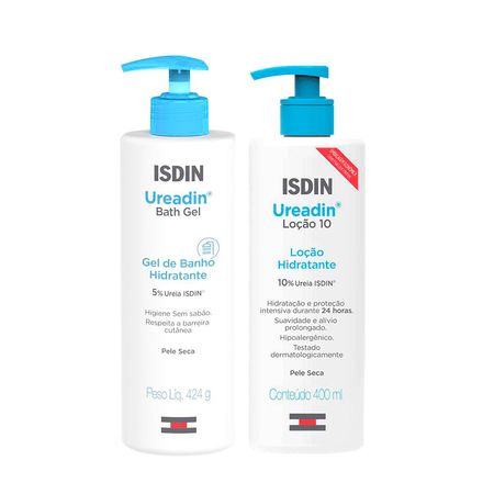 Isdin-Kit-–-Gel-de-Banho-Ureadin-424g-+-Loção-Hidratante-Ureadin-400ml-Kit--1