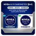 NIVEA MEN Sabonete em Barra Sensitive 3 em 1 90g