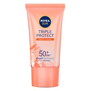 NIVEA SUN Protetor Solar Facial Tripla Proteção Loção Antiacne FPS50 - 40ml Menor preço em NIVEA SUN Protetor Solar Facial Tripla Proteção Loção Antiacne FPS50 - 40ml