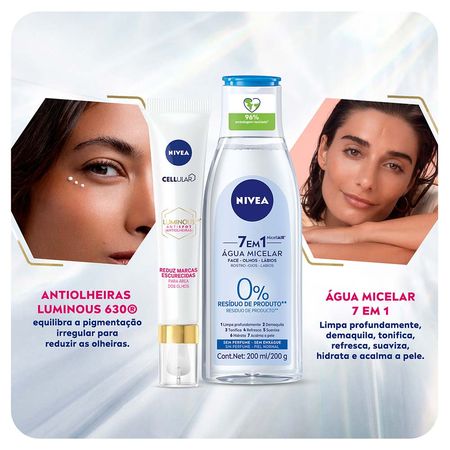 NIVEA-Kit-–-Creme-Facial-Antiolheiras-CellularLuminous-630º-Antispot-15ml-+-Água-Micelar-Solução-de-Limpeza-7-em-1-200ml-Kit--2