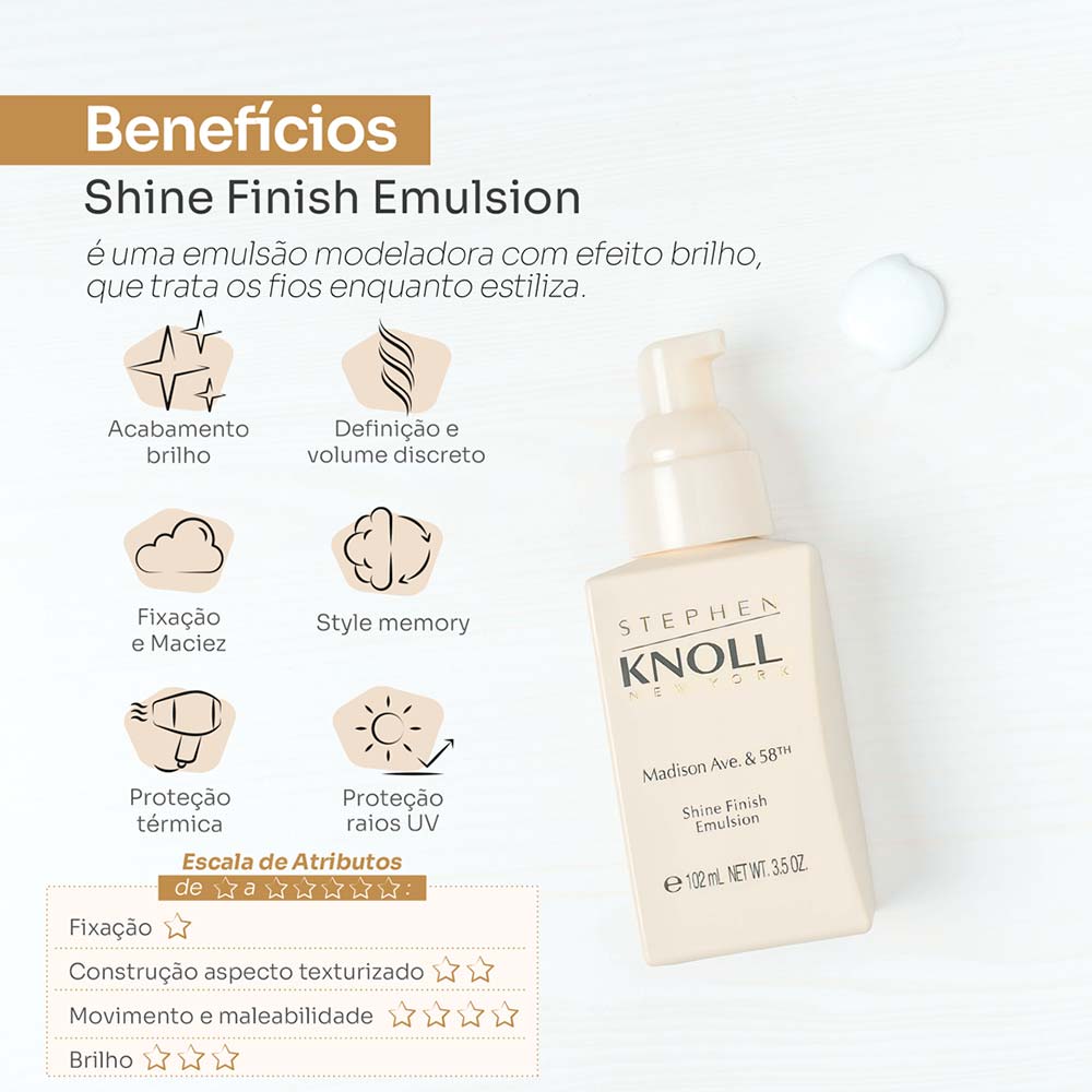 Modelador Stephen Knoll Shine Finish Emulsion