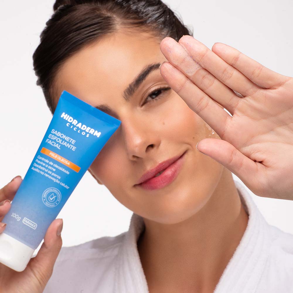 Sabonete Esfoliante Facial Hidraderm Ciclos