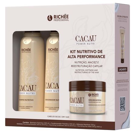 Richée-Professional-Cacau-Power-Nutri-Kit---Shampoo-+-Condicionador-+-Máscara-Kit--2