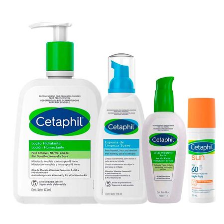 Cetaphil-Kit-Rotina-–-Loção-Facial-+-Protetor-Solar-+-Espuma-de-Limpeza-+-Hidratante-Kit--1