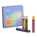 Holistix Kit de Óleos Essenciais  – Despertar + Concentrar + Relaxar + Desejar Kit