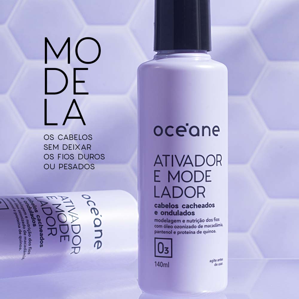 Ativador e Modelador Océane para Cabelos Cacheados