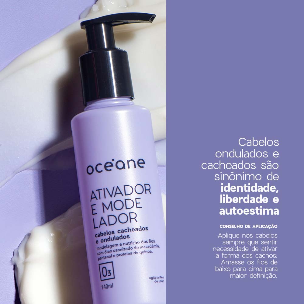Ativador e Modelador Océane para Cabelos Cacheados