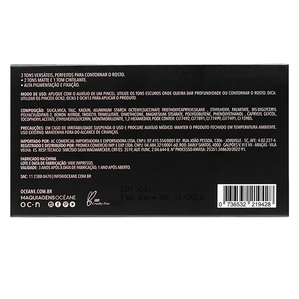 Paleta de Contorno Océane Edition Contour Palette