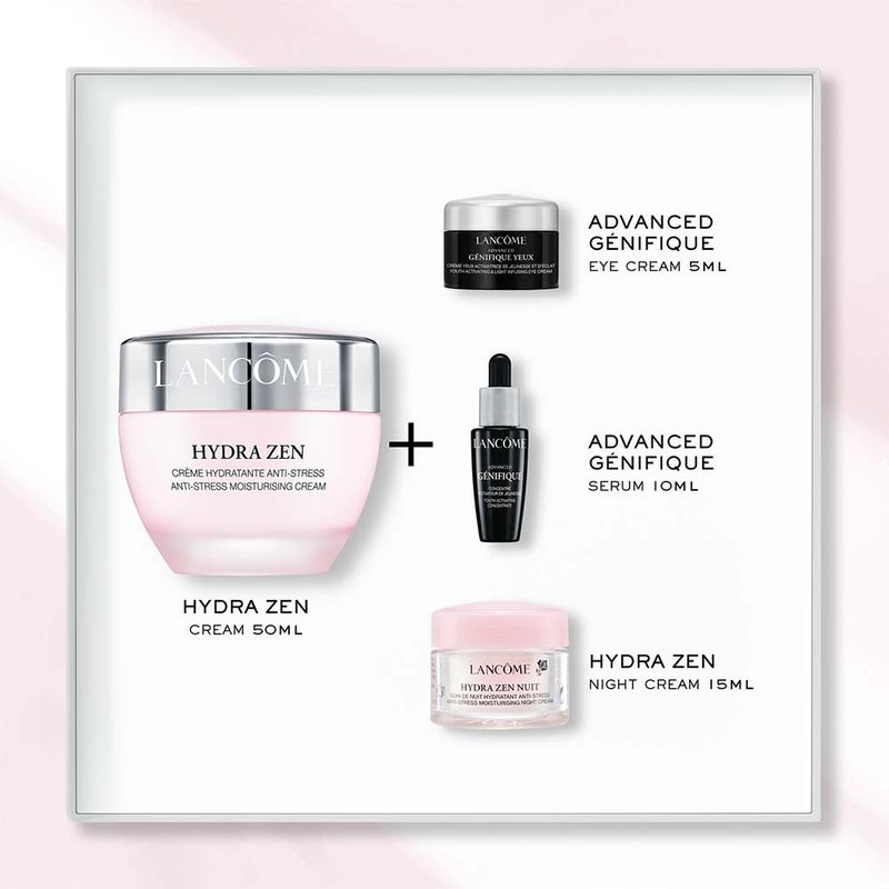 LANCOME フェイスクリーム 6個セット Kit Lancôme Hydra Zen Coffret - Creme Facial + Creme para Olhos +