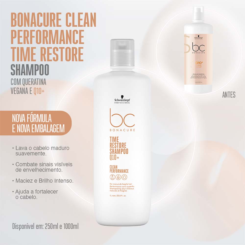 Schwarzkopf BC Clean Performance Q10+ Time Restore - Shampoo
