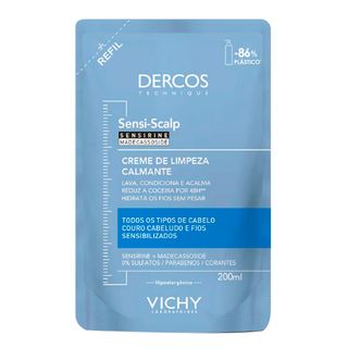 Creme de Limpeza Capilar Vichy Sensi-Scalp Dercos Refil - 200ml Menor preço em Creme de Limpeza Capilar Vichy Sensi-Scalp Dercos Refil - 200ml