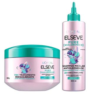 Elseve Pure Hialurônico Kit - Shampoo Micelar + Creme De Tratamento Kit