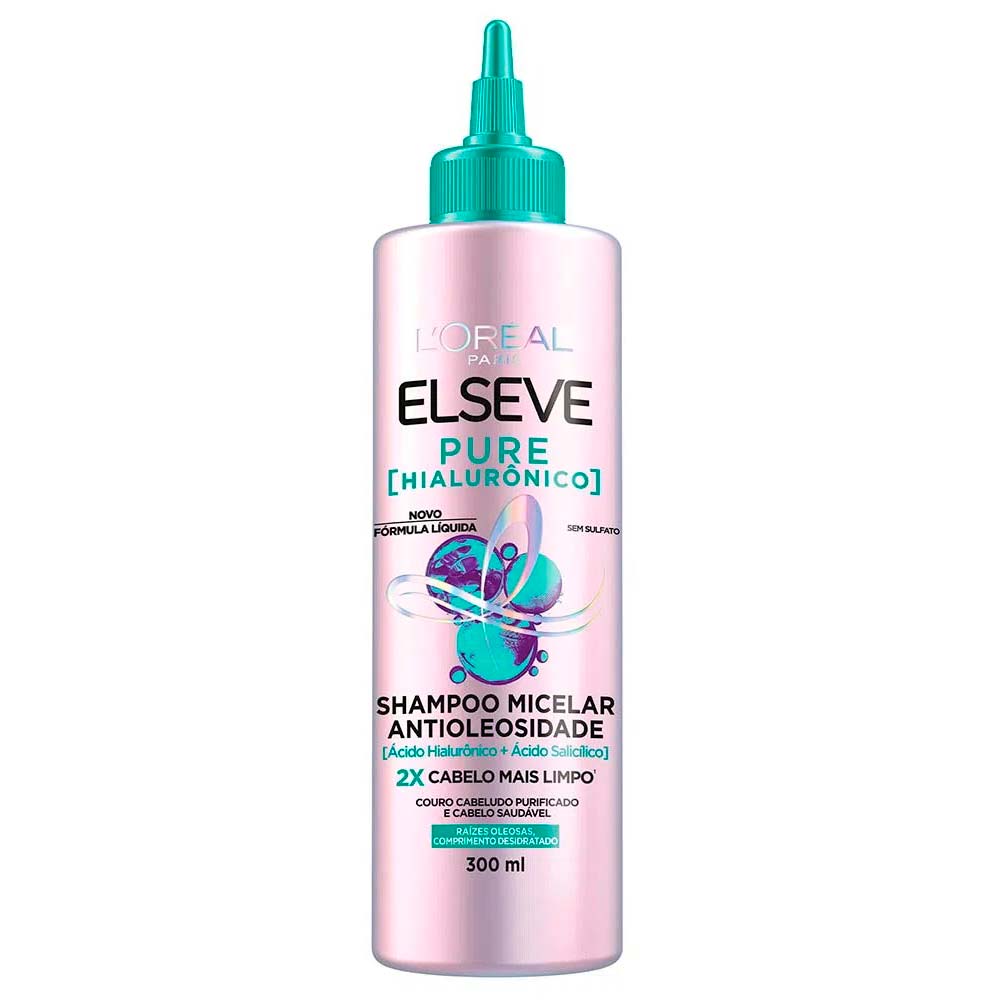 Elseve Pure Hialurônico Kit - Shampoo Micelar + Creme de Tratamento + Óleo Extraordinário
