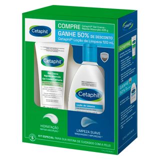 Cetaphil Kit - Gel Creme Facial + Loção de Limpeza Facial Menor preço em Cetaphil Kit - Gel Creme Facial + Loção de Limpeza Facial