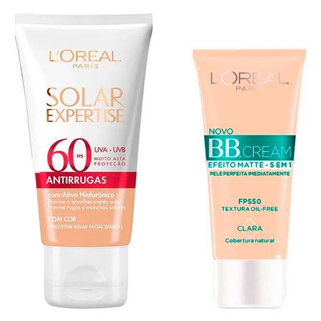 L'Oréal-Paris-Kit---Protetor-Solar-Solar-Expertise-+-BB-Cream-Efeito-Matte-5-em-1-FPS50-Kit--1